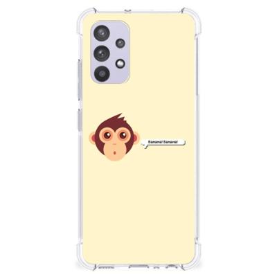 Samsung Galaxy A32 4G | A32 5G Enterprise Editie Stevig | Bumper Hoesje | Monkey Samsung Galaxy A32 4G | A32 5G Enterprise Editie Stevig | Bumper Hoesje | Monkey
