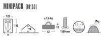 HIGH PEAK 2-persoons tent Minipack - thumbnail