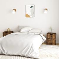 Nachtkastjes 2 st 40x40x50 cm spaanplaat gerookt eikenkleurig - thumbnail