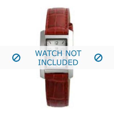 Tommy Hilfiger horlogeband TH-27-3-14-0656 - TH679300881 / 1780694 Croco leder Rood 15mm + rood stiksel Tommy Hilfiger horlogeband TH-27-3-14-0656 - TH679300881 / 1780694 Croco leder Rood 15mm + rood stiksel