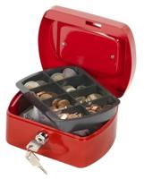 Q-CONNECT geldkoffer, 325 x 235 x 85 mm, rood - thumbnail