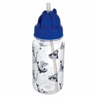 Fles met deksel en rietje Regatta RCE299-8SV Blauw Plastic - thumbnail