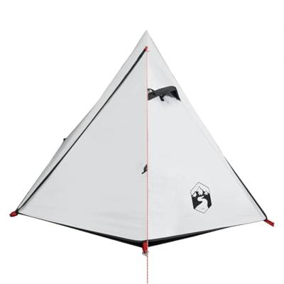 VidaXL Koepeltent 2-persoons waterdicht verduisterend stof wit