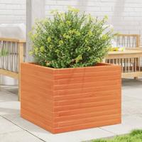 VidaXL Plantenbak 60x60x46 cm massief grenenhout wasbruin - thumbnail