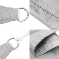 Zonnezeil 4x4 m 100% polyester oxford lichtgrijs - thumbnail
