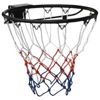 VidaXL Basketbalring 45 cm staal zwart - thumbnail