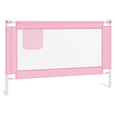 Bedhekje peuter 120x25 cm stof roze Bedhekje peuter 120x25 cm stof roze