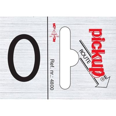 Route alulook 25 x 44 mm Sticker pick up cijfer 0 Pickup - Pickup
