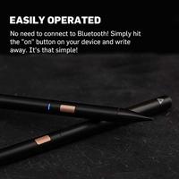 Adonit Note 2 Touchpen Palm-Blocking-technologie, Herlaadbaar Zwart - thumbnail