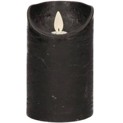 LED Kaars Wax Zwart 12,5cm