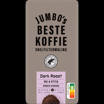 Jumbo&apos;s Beste Koffie Snelfiltermaling Dark Roast 500 g
