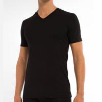 Claesens Stretch T-Shirt Black V-neck TWO PACK ( CL 1223) - thumbnail