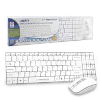 Esperanza EK122W toetsenbord RF Draadloos QWERTY Wit - thumbnail