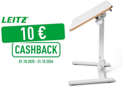 Leitz Ergo inklapbaar Zit/Sta bureau, klein, manueel, op voet Leitz Ergo inklapbaar Zit/Sta bureau, klein, manueel, op voet