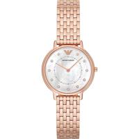Emporio Armani Kappa Mother of Pearl Dial roestvrijstalen dameshorloge AR11006 - thumbnail