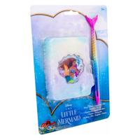 Canenco The little mermaid dagboekje pluche met pen - thumbnail