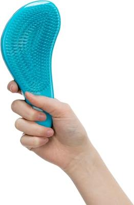Trixie zachte borstel blauw