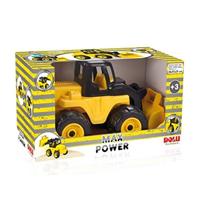 Dolu max power bulldozer loopauto 36x72x31 cm geel/zwart - thumbnail