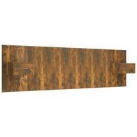 Hoofdbord met kastjes bewerkt hout gerookt eikenkleurig - thumbnail