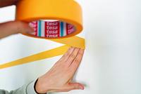 tesa Perfect+ 56539-00000-00 Schilderstape Geel (l x b) 100 m x 30 mm 2 stuk(s) - thumbnail