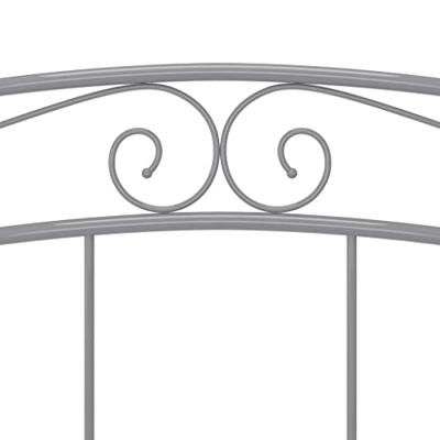 Bedframe zonder matras metaal grijs 140x200 cm