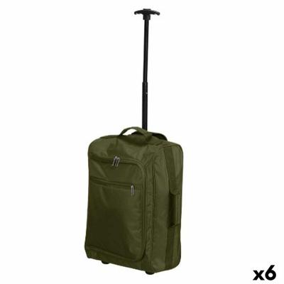 Trolley Rugzak Zwart Groen Polyester Metaal Plastic 31,5 l 35 x 18 x 51 cm (6 Stuks)