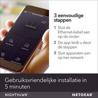 NETGEAR Nighthawk R7000P draadloze router AC2300 (dual-band, 2300 Mbps, dekking 175 m² en 35 apparaten, 4x LAN-poorten, 2 USB, MU-MIMO, 30 dagen bescherming met Circle Child en Armor cyberbeveiliging) - thumbnail