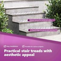 VidaXL Trap tread rechthoekig 4 pcs zilver 80 x 30 cm aluminium - thumbnail