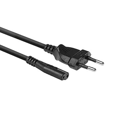 ACT AC3300 Stroomkabel Netsnoer Euro Male / C7 Female Zwart - 1,5 meter
