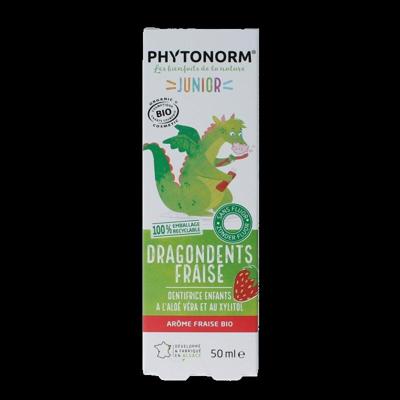 Phytonorm Dragondent tandpasta kind aardbei 50 Milliliter