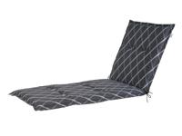 LIVARNO Ligbedkussen Valencia/Miami 187 x 58 cm (Antraciet/gestreept) - thumbnail