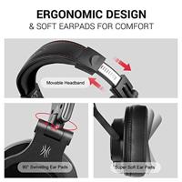 OneOdio A71M Over Ear headset Kabel Stereo Zwart High-Resolution Audio, Ruisonderdrukking (microfoon) Headset, Zwenkbare oorschelpen DJ - thumbnail