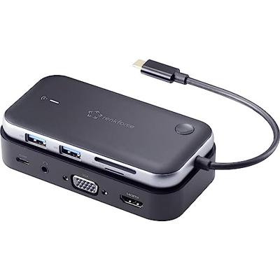 Renkforce RF-HUB-810 USB-C dockingstation Geschikt voor merk (dockingstation): Universeel Draadloze beeldoverdracht, Geïntegreerde kaartlezer