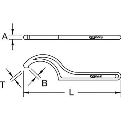 KS Tools 9638220 963.8220 Haaksleutel