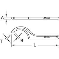 KS Tools 9638220 963.8220 Haaksleutel - thumbnail