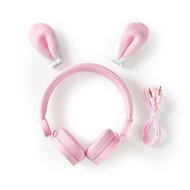 Bedrade Koptelefoon | 1,2 m Ronde Kabel | On-Ear | Afneembare magnetische oren | Robby Rabbit | Roze Bedrade Koptelefoon | 1,2 m Ronde Kabel | On-Ear | Afneembare magnetische oren | Robby Rabbit | Roze