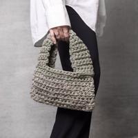 Creativ Company Hobbyset haken, stoere tas, olijfgroen, 1 doos - thumbnail