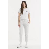 Superdry tapered fit joggingbroek lichtgrijs - thumbnail