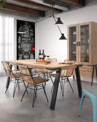 Kave Home Hanglamp 'Dione' 3-lamps, kleur zwart Kave Home Hanglamp 'Dione' 3-lamps, kleur zwart