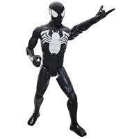 Deluxe Spider-Man actiefiguur van 30 cm in zwart pak, Titan-serie, superheldenspeelgoed voor kinderen, Marvel Spider-Man, geschikt voor kinderen vanaf 4 jaar. - thumbnail