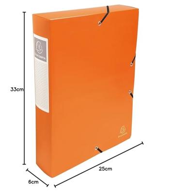 Exacompta elastobox rug van 6 cm geassorteerde kleuren