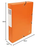 Exacompta elastobox rug van 6 cm geassorteerde kleuren - thumbnail