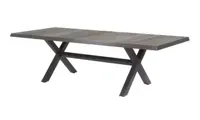 Tafel Castilla 2.0 Negro Buiten Tuin met kruispoot 243x103cm van Lesli Living - thumbnail