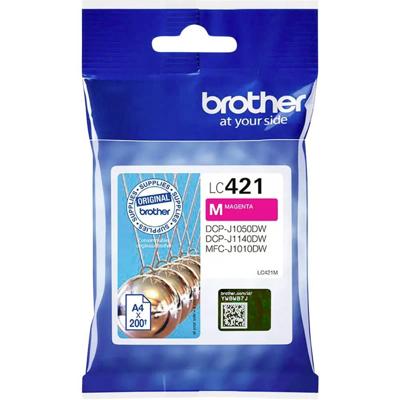 Inktcartridge Brother LC-421M rood