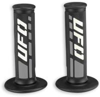 UFO PLAST griffgummi "trax" rubber grip pair ufo black/white/grey - thumbnail