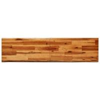 Bankje met natuurlijke rand 140 cm massief acaciahout - thumbnail