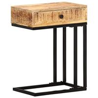 VidaXL Bijzettafel u-vormig 45x30x61 cm massief mangohout - thumbnail