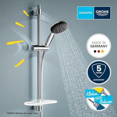 Doucheset met 2-straals douchekop, 60cm staaf, flexibele slang en planchet - GROHE Vitalio Start 110 26952001 - Waterbesparend - Chroom Doucheset met 2-straals douchekop, 60cm staaf, flexibele slang en planchet - GROHE Vitalio Start 110 26952001 - Waterbesparend - Chroom
