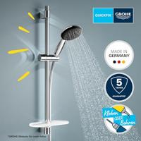 Doucheset met 2-straals douchekop, 60cm staaf, flexibele slang en planchet - GROHE Vitalio Start 110 26952001 - Waterbesparend - Chroom - thumbnail