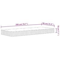 Binnenveringmatras middelhard 90x200 cm - thumbnail